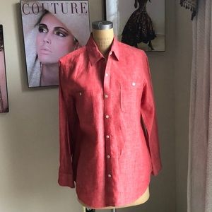 Ladies Tommy Bahama long sleeve linen blouse
